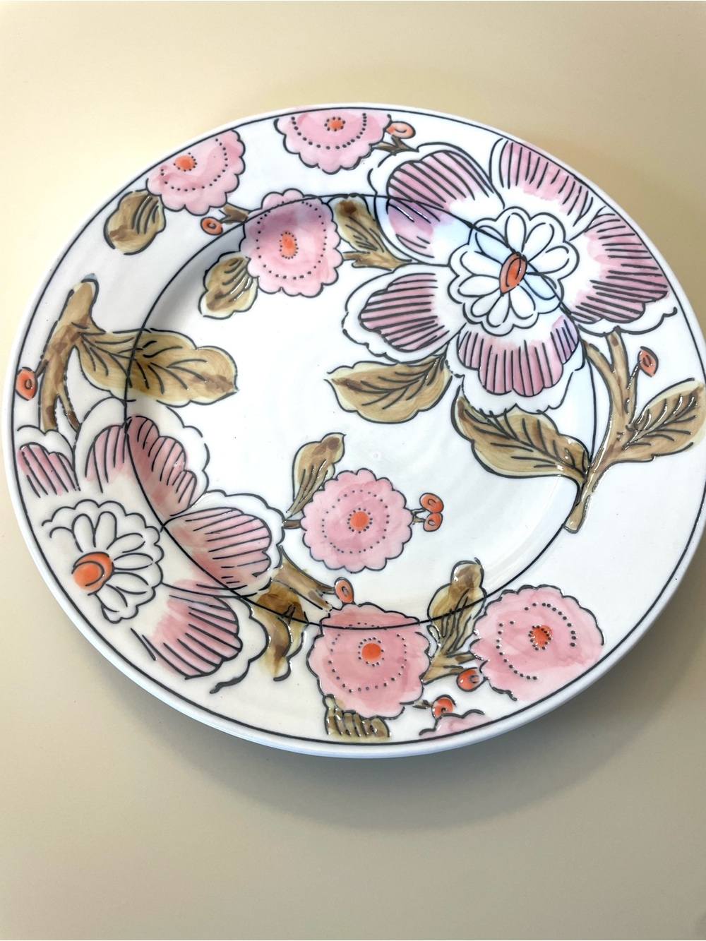 ANTHROPOLOGIE Molly Hatch Floral Dinner Plate 11” - Picture 2 of 5